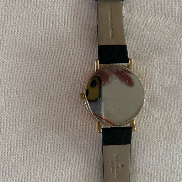 Kate Spade Black and Gold Floral Watch - Picture 4 of 7